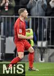 20.12.2024, Fussball 1. Bundesliga 2024/2025, 15. Spieltag,  FC Bayern Mnchen - RB Leipzig, in der Allianz-Arena Mnchen. Joshua Kimmich (FC Bayern Mnchen) jubelt

