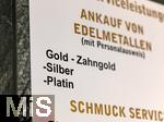 26.12.2024, Bad Wrishofen in Bayern, Weihnachten in der Fussgngerzone: Schmuckgeschft wirbt mit Ankauf von Edelmetallen. Goldankauf mit Personalausweis. 