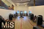 02.01.2025, Trend zu Fitnessstudios in Deutschland, hier das FIT & Sqash in Bad Wrishofen noch ohne Besucher. Am Anfang des Jahres gilt es wieder die guten Vorstze einzuhalten.