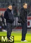 06.01.2025, Fussball 1. Bundesliga 2024/2025, Testspiel: RB Salzburg - FC Bayern Mnchen, in der Red Bull Arena Salzburg. Vor dem Spiel, v.li: Sportvorstand Max Eberl (Bayern Mnchen), Sportdirektor Christoph Freund (Bayern Mnchen),  