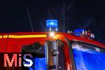 10.01.2025, Bad Wrishofen im Unterallgu, In Bad Wrishofen ist kurz vor 19 Uhr ein Grobrand in einem Parkaus am Bahnhof ausgebrochen. Beim Groeinsatz der Feuerwehren waren 160 Einsatzkrfte beim Lschen beschftigt.  