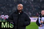 11.01.2025, Fussball 1. Bundesliga 2024/2025, 16. Spieltag, Borussia Mnchengladbach - FC Bayern Mnchen, im Borussia-Park Mnchengladbach. Trainer Vincent Kompany (FC Bayern Mnchen), 

