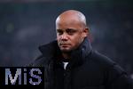 11.01.2025, Fussball 1. Bundesliga 2024/2025, 16. Spieltag, Borussia Mnchengladbach - FC Bayern Mnchen, im Borussia-Park Mnchengladbach. Trainer Vincent Kompany (FC Bayern Mnchen)

