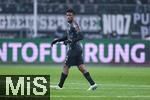 11.01.2025, Fussball 1. Bundesliga 2024/2025, 16. Spieltag, Borussia Mnchengladbach - FC Bayern Mnchen, im Borussia-Park Mnchengladbach. Kingsley Coman (FC Bayern Mnchen), 

