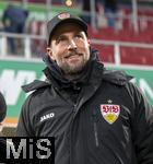 12.01.2025, Fussball 1. Bundesliga 2024/2025, 16. Spieltag, FC Augsburg - VfB Stuttgart, in der WWK-Arena Augsburg, Trainer Sebastian Hoene (Stuttgart) 