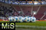 12.01.2025, Fussball 1. Bundesliga 2024/2025, 16. Spieltag, FC Augsburg - VfB Stuttgart, in der WWK-Arena Augsburg,  Spielblle Derbystar liegen bereit  