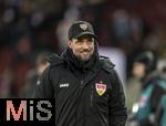 12.01.2025, Fussball 1. Bundesliga 2024/2025, 16. Spieltag, FC Augsburg - VfB Stuttgart, in der WWK-Arena Augsburg,  Trainer Sebastian Hoene (Stuttgart) 