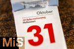 23.01.2025, Jahreskalender 2025 : Kalenderblatt 31. Oktober 2025, Feiertag Reformationstag / Halloween