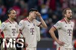 29.01.2025,  Fussball UEFA Championsleague 2024/2025: 8.Spieltag, FC Bayern Mnchen - Slovan Bratislava, in der Allianz-Arena Mnchen.  Leroy Sane (Bayern Mnchen) und Min-jae Kim (Bayern Mnchen, Minjae Kim) nach dem Spiel