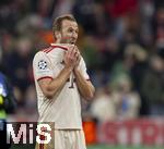 29.01.2025,  Fussball UEFA Championsleague 2024/2025: 8.Spieltag, FC Bayern Mnchen - Slovan Bratislava, in der Allianz-Arena Mnchen.  Harry Kane (FC Bayern Mnchen) nach dem Spiel.