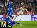 29.01.2025,  Fussball UEFA Championsleague 2024/2025: 8.Spieltag, FC Bayern Mnchen - Slovan Bratislava, in der Allianz-Arena Mnchen.  Leroy Sane (Bayern Mnchen) Schuss. 