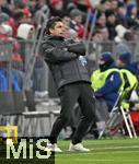 01.02.2025, Fussball 1. Bundesliga 2024/2025, 20. Spieltag,  FC Bayern Mnchen - Holstein Kiel, in der Allianz-Arena Mnchen. Trainer Marcel Rapp (Holstein Kiel) 

