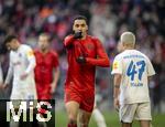 01.02.2025, Fussball 1. Bundesliga 2024/2025, 20. Spieltag,  FC Bayern Mnchen - Holstein Kiel, in der Allianz-Arena Mnchen. Jamal Musiala (FC Bayern Mnchen) Torjubel 