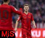 01.02.2025, Fussball 1. Bundesliga 2024/2025, 20. Spieltag,  FC Bayern Mnchen - Holstein Kiel, in der Allianz-Arena Mnchen. Joshua Kimmich (FC Bayern Mnchen) mit knurrigem Blick.