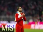 01.02.2025, Fussball 1. Bundesliga 2024/2025, 20. Spieltag,  FC Bayern Mnchen - Holstein Kiel, in der Allianz-Arena Mnchen. Serge Gnabry (FC Bayern Mnchen) nach dem Spiel.