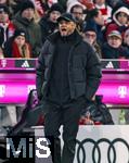 07.02.2025, Fussball 1. Bundesliga 2024/2025, 21. Spieltag,  FC Bayern Mnchen - SV Werder Bremen, in der Allianz-Arena Mnchen. Trainer Vincent Kompany (FC Bayern Mnchen) unzufrieden.