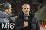 07.02.2025, Fussball 1. Bundesliga 2024/2025, 21. Spieltag,  FC Bayern Mnchen - SV Werder Bremen, in der Allianz-Arena Mnchen. Trainer Marco Rose (RB Leipzig) beim DAZN-Interview.