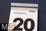 14.02.2025, Kalenderblatt: 20. Mrz 2025, Frhlingsanfang
