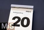 14.02.2025, Kalenderblatt: 20. Mrz 2025, Frhlingsanfang
