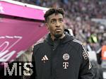 23.02.2025, Fussball 1. Bundesliga 2024/2025, 23. Spieltag,  FC Bayern Mnchen - Eintracht Frankfurt, in der Allianz-Arena Mnchen. Kingsley Coman (FC Bayern Mnchen) auf der Bank.

