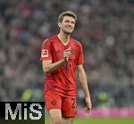 23.02.2025, Fussball 1. Bundesliga 2024/2025, 23. Spieltag,  FC Bayern Mnchen - Eintracht Frankfurt, in der Allianz-Arena Mnchen. Thomas Mller (FC Bayern Mnchen) unzufrieden.

