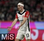 23.02.2025, Fussball 1. Bundesliga 2024/2025, 23. Spieltag,  FC Bayern Mnchen - Eintracht Frankfurt, in der Allianz-Arena Mnchen. Rasmus Kristensen (Eintracht Frankfurt) 

