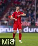 23.02.2025, Fussball 1. Bundesliga 2024/2025, 23. Spieltag,  FC Bayern Mnchen - Eintracht Frankfurt, in der Allianz-Arena Mnchen. Eric Dier (FC Bayern Mnchen) in Rage