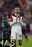 23.02.2025, Fussball 1. Bundesliga 2024/2025, 23. Spieltag,  FC Bayern Mnchen - Eintracht Frankfurt, in der Allianz-Arena Mnchen. Ellyes Skhiri (Eintracht Frankfurt)  ist enttuscht