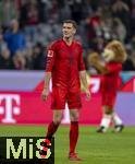 23.02.2025, Fussball 1. Bundesliga 2024/2025, 23. Spieltag,  FC Bayern Mnchen - Eintracht Frankfurt, in der Allianz-Arena Mnchen. Leon Goretzka (FC Bayern Mnchen) nach dem Spiel. 