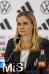 25.02.2025, UEFA Women's Nations League 2024/25, 2. Spieltag, Deutschland - sterreich, im Max-Morlock-Stadion in Nrnberg.  Sonja Alger (DFB-Pressesprecherin)