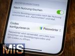 27.02.2025, Thema Smartphone-Nutzung, Apple iPhone13, Passwrter im Passwortmanager automatisch ausfllen.
  