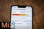 27.02.2025, Thema Smartphone-Nutzung, Apple iPhone13, Speicherbelegung im internen Speicher des Telefones betrgt 126 GB von 128 GB und ist damit fast voll mit Bildern, Apps etc.
  