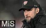 28.02.2025, Fussball 1. Bundesliga 2024/2025, 24. Spieltag,  VfB Stuttgart - FC Bayern Mnchen, in der MHP-Arena Stuttgart. Trainer Sebastian Hoene (VfB Stuttgart)

