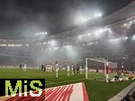 28.02.2025, Fussball 1. Bundesliga 2024/2025, 24. Spieltag,  VfB Stuttgart - FC Bayern Mnchen, in der MHP-Arena Stuttgart. Spielszene am Stuttgarter Tor.