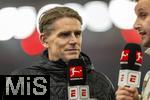 28.02.2025, Fussball 1. Bundesliga 2024/2025, 24. Spieltag,  VfB Stuttgart - FC Bayern Mnchen, in der MHP-Arena Stuttgart. Sportdirektor Christoph Freund (Bayern Mnchen) beim Eurosport-Interview.