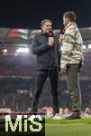 28.02.2025, Fussball 1. Bundesliga 2024/2025, 24. Spieltag,  VfB Stuttgart - FC Bayern Mnchen, in der MHP-Arena Stuttgart. Sportdirektor Christoph Freund (Bayern Mnchen) beim Eurosport-Interview.