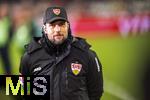 28.02.2025, Fussball 1. Bundesliga 2024/2025, 24. Spieltag,  VfB Stuttgart - FC Bayern Mnchen, in der MHP-Arena Stuttgart. Trainer Sebastian Hoene (Stuttgart) 