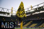 04.03.2025, Fussball UEFA Champions League 2024/2025, Achtelfinale, Borussia Dortmund - Lille OSC, im Signal-Iduna-Park, Stadioninnenraum Eckfahne, 


