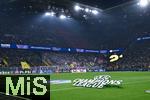 04.03.2025, Fussball UEFA Champions League 2024/2025, Achtelfinale, Borussia Dortmund - Lille OSC, im Signal-Iduna-Park, Fanchoreo Lille OSC


