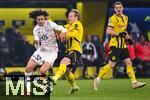 04.03.2025, Fussball UEFA Champions League 2024/2025, Achtelfinale, Borussia Dortmund - Lille OSC, im Signal-Iduna-Park, Ayyoub Bouaddi (OSC Lille), Julian Brandt (Borussia Dortmund)


