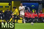 04.03.2025, Fussball UEFA Champions League 2024/2025, Achtelfinale, Borussia Dortmund - Lille OSC, im Signal-Iduna-Park, Karim Adeyemi (Borussia Dortmund), Bafod Diakit (OSC Lille)


