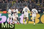 04.03.2025, Fussball UEFA Champions League 2024/2025, Achtelfinale, Borussia Dortmund - Lille OSC, im Signal-Iduna-Park, Hkon Haraldsson (OSC Lille) freut sich ber das Tor zum 1:1, 


