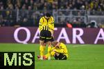 04.03.2025, Fussball UEFA Champions League 2024/2025, Achtelfinale, Borussia Dortmund - Lille OSC, im Signal-Iduna-Park, Julian Ryerson (Borussia Dortmund) muss verletzt ausgewechselt werden. 


