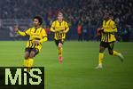 04.03.2025, Fussball UEFA Champions League 2024/2025, Achtelfinale, Borussia Dortmund - Lille OSC, im Signal-Iduna-Park, Karim Adeyemi (Borussia Dortmund) freut sich ber das Tor zum 1:0, 


