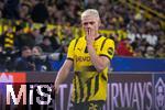 04.03.2025, Fussball UEFA Champions League 2024/2025, Achtelfinale, Borussia Dortmund - Lille OSC, im Signal-Iduna-Park, Julian Ryerson (Borussia Dortmund) mit der Hand vor dem Mund, 


