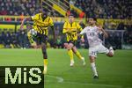 04.03.2025, Fussball UEFA Champions League 2024/2025, Achtelfinale, Borussia Dortmund - Lille OSC, im Signal-Iduna-Park, Serhou Guirassy (Borussia Dortmund), Gio Reyna (Borussia Dortmund), Benjamin Andr (OSC Lille)


