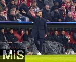 05.03.2025,  Fussball UEFA Championsleague 2024/2025: Achtelfinale, FC Bayern Mnchen - Bayer Leverkusen, in der Allianz-Arena Mnchen.  Trainer Xabi Alonso (Leverkusen) in Rage