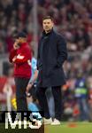 05.03.2025,  Fussball UEFA Championsleague 2024/2025: Achtelfinale, FC Bayern Mnchen - Bayer Leverkusen, in der Allianz-Arena Mnchen.  Trainer Xabi Alonso (Leverkusen) nachdenklich 