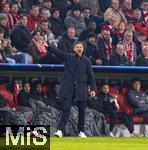 05.03.2025,  Fussball UEFA Championsleague 2024/2025: Achtelfinale, FC Bayern Mnchen - Bayer Leverkusen, in der Allianz-Arena Mnchen.  Trainer Xabi Alonso (Leverkusen) in Rage