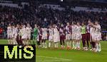 05.03.2025,  Fussball UEFA Championsleague 2024/2025: Achtelfinale, FC Bayern Mnchen - Bayer Leverkusen, in der Allianz-Arena Mnchen.  Schlussjubel nach dem 3:0 Sieg der Bayern